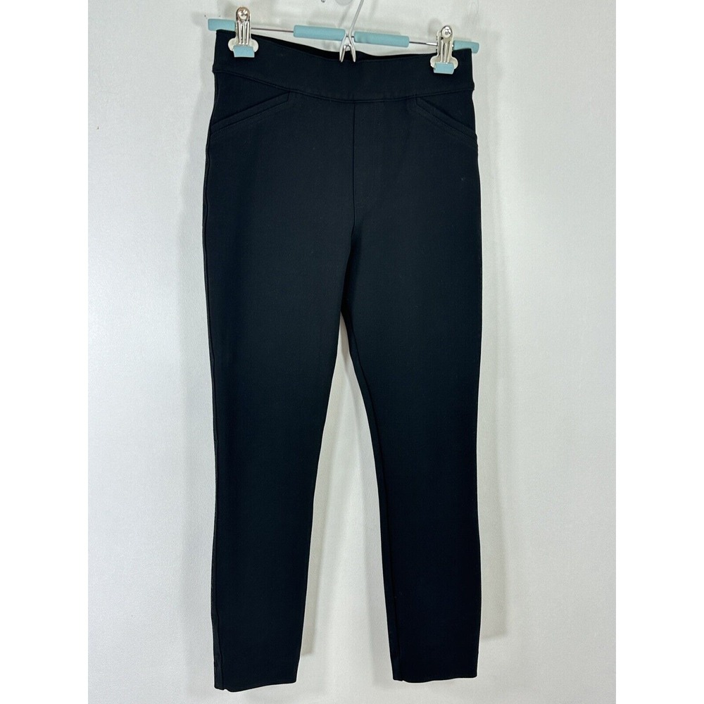 Spanx The Perfect Black Ankle Slim Straight Leg Size Small Pants